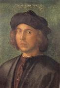 Albrecht Durer Portrait of a young man oil